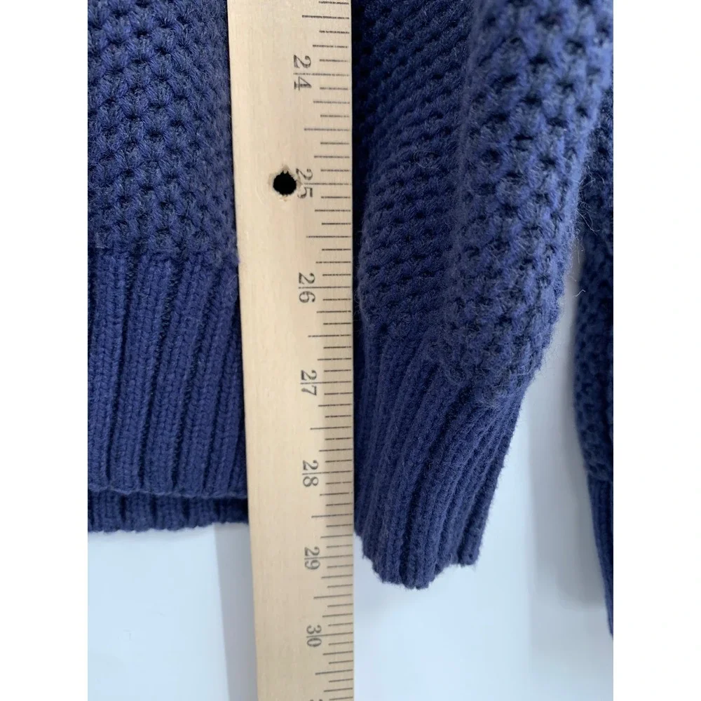 IZOD Sweater Mens XL Blue Red Nordic Fair Isle Thick Cotton Knit 1/4 Zip Ski